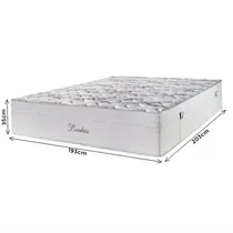 Colchão King Molas Ensacadas Cristalflex Londres 193x203x35cm Cinza