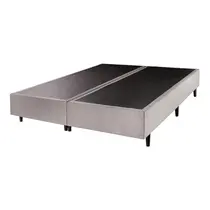 Base para Cama Box King Cristalflex Dallas Linho 193x203x36cm Cinza