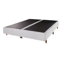 Base para Cama Box King Cristalflex Delta Linho 193x203x36cm Cinza