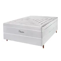 Cama Box Casal Cristalflex Moscou Delta 138x158x71cm Molas Ensacadas - Cinza