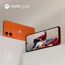 Smartphone Motorola Moto G06 4G 128GB 4GB RAM + 8GB Ram Boost Câmera Traseira 50MP + Frontal 8MP Tela 6,9” – Laranja