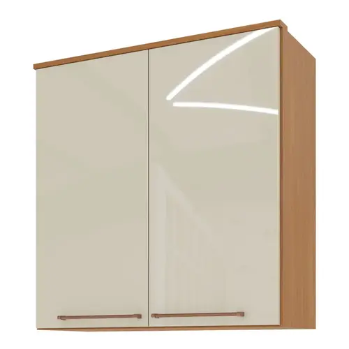 Armário Aéreo 80cm 2 Portas Indekes Damasco