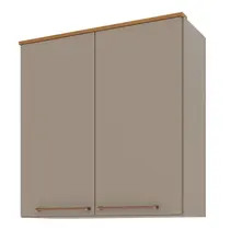 Armário Aéreo 80cm 2 Portas Indekes Damasco