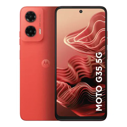 Smartphone Motorola Moto G35 5G 256GB 4GB RAM + 8GB RAM BOOST Câmera Dupla + Frontal 16MP Tela 6,7" – Coral