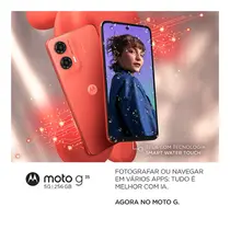 Smartphone Motorola Moto G35 5G 256GB 4GB RAM + 8GB RAM BOOST Câmera Dupla + Frontal 16MP Tela 6,7" – Coral