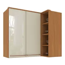 Armário Aéreo de Canto 2 Portas Indekes Damasco