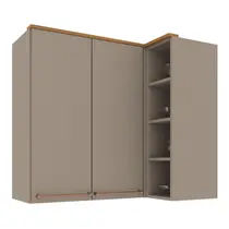 Armário Aéreo de Canto 2 Portas Indekes Damasco