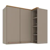 Armário Aéreo de Canto 2 Portas Indekes Damasco