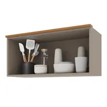Armário Aéreo 80cm 1 Porta Indekes Damasco