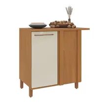 Balcão de Canto 1 Porta Indekes Damasco