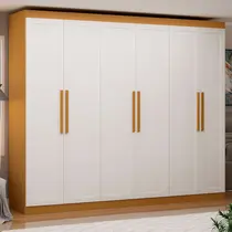 Guarda-Roupa Casal 6 Portas 2 Gavetas 100% MDF Genialflex Madri