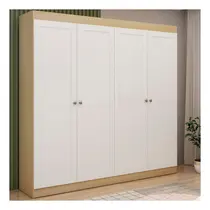 Guarda-Roupa Casal 4 Portas 2 Gavetas Genialflex Provencal