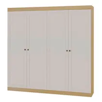 Guarda-Roupa Casal 4 Portas 2 Gavetas Genialflex Provencal
