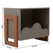 Mesa de Cabeceira Infantil 100% MDF Genialflex Nuvem
