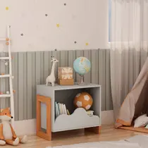 Mesa de Cabeceira Infantil 100% MDF Genialflex Nuvem