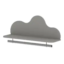 Prateleira com Cabideiro Infantil 100% MDF Genialflex Nuvem