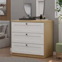 Cômoda 3 Gavetas 100% MDF Genialflex Infinity