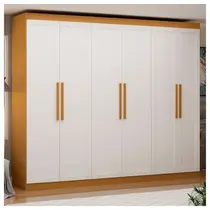 Guarda-Roupa Casal 6 Portas 2 Gavetas 100% MDF Genialflex Madri