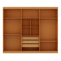 Guarda-Roupa Casal 6 Portas 2 Gavetas 100% MDF Genialflex Madri