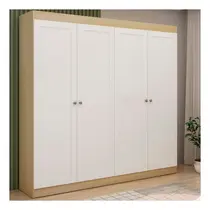 Guarda-Roupa Casal 4 Portas 2 Gavetas Genialflex Provencal