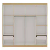 Guarda-Roupa Casal 4 Portas 2 Gavetas Genialflex Provencal