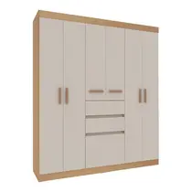 Guarda-Roupa Casal 7 Portas 2 Gavetas Genialflex Berna