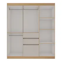 Guarda-Roupa Casal 7 Portas 2 Gavetas Genialflex Berna