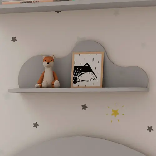 Prateleira Infantil 100% MDF Genialflex Nuvem