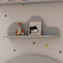 Prateleira Infantil 100% MDF Genialflex Nuvem