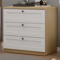 Cômoda 3 Gavetas 100% MDF Genialflex Infinity