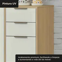 Balcão Pia 120cm 3 Portas 2 Gavetas MX Móveis Glória