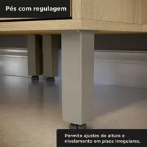 Balcão Pia 120cm 3 Portas 2 Gavetas MX Móveis Glória
