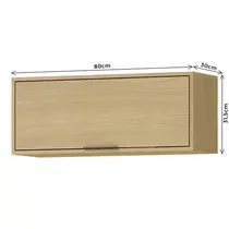Armário Aéreo 80cm 1 Porta MX Móveis Glória