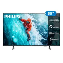Smart TV 4K 55” Philips LED UHD 55PUG7300/78 Wi-Fi Dual Band com Comando de Voz HDR 3 HDMI 2 USB