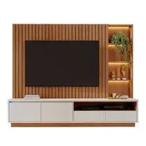 Estante Home para TV até 82 Polegadas 2,4m com LED Colibri Cancun