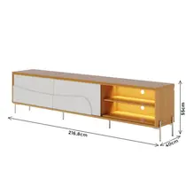 Rack para TV até 75 Polegadas 2,16m Pés em Metal Colibri Amalfi
