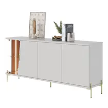 Buffet 4 Portas com Vidro 179cm Colibri Sena