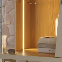 Buffet 4 Portas com Vidro 179cm Colibri Sena