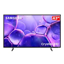 Smart TV 4K 43” Samsung LED UHD U8100F Processador Crystal 4K com Bluetooth HDR 3 HDMI 1 USB