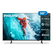 Smart TV 4K 50” Philips LED UHD 50PUG7300/78 Wi-Fi Dual Band com Comando de Voz HDR 3 HDMI 2 USB