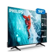 Smart TV 4K 50” Philips LED UHD 50PUG7300/78 Wi-Fi Dual Band com Comando de Voz HDR 3 HDMI 2 USB