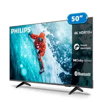 Smart TV 4K 50” Philips LED UHD 50PUG7300/78 Wi-Fi Dual Band com Comando de Voz HDR 3 HDMI 2 USB
