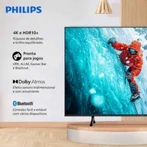 Smart TV 4K 50” Philips LED UHD 50PUG7300/78 Wi-Fi Dual Band com Comando de Voz HDR 3 HDMI 2 USB