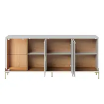 Buffet 4 Portas com Vidro 179cm Colibri Sena