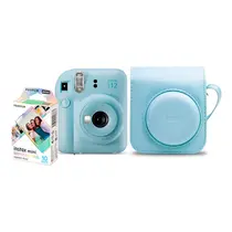 Kit Câmera Instantânea Fujifilm Instax Mini 12 com Bolsa para Transporte - Azul.