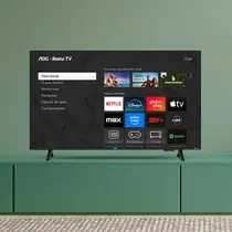 Smart TV 43” AOC DLED FULL HD 43S5155/78G Roku TV com Comando de Voz HDR 3 HDMI 1 USB