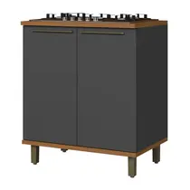 Balcão para Cooktop 80cm 2 Portas Indekes Munique