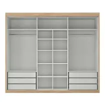 Guarda-Roupa Casal 3 Portas 6 Gavetas Maxel Senna