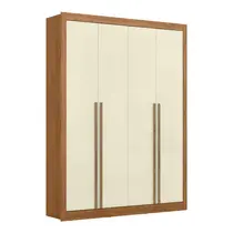 Guarda-Roupa Casal 4 Portas 3 Gavetas Maxel Cannes