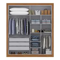 Guarda-Roupa Casal 4 Portas 3 Gavetas Maxel Cannes